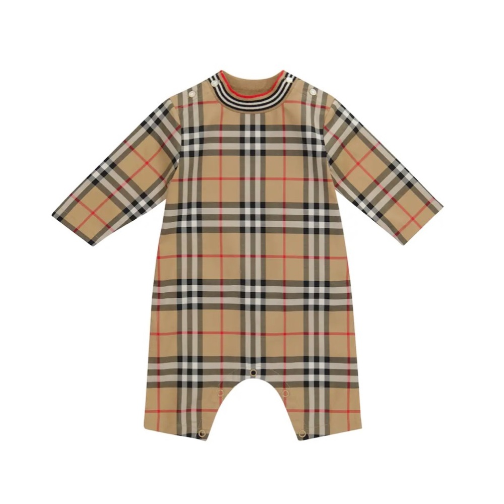 Burberry Stretch-Cotton Onesie